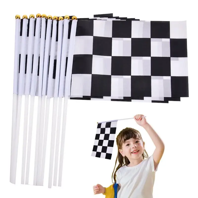 Racing Car Theme Decorations Checkered Banner Flag Balloon Race Car Balloon Track Birthday Party Supplies waving flag