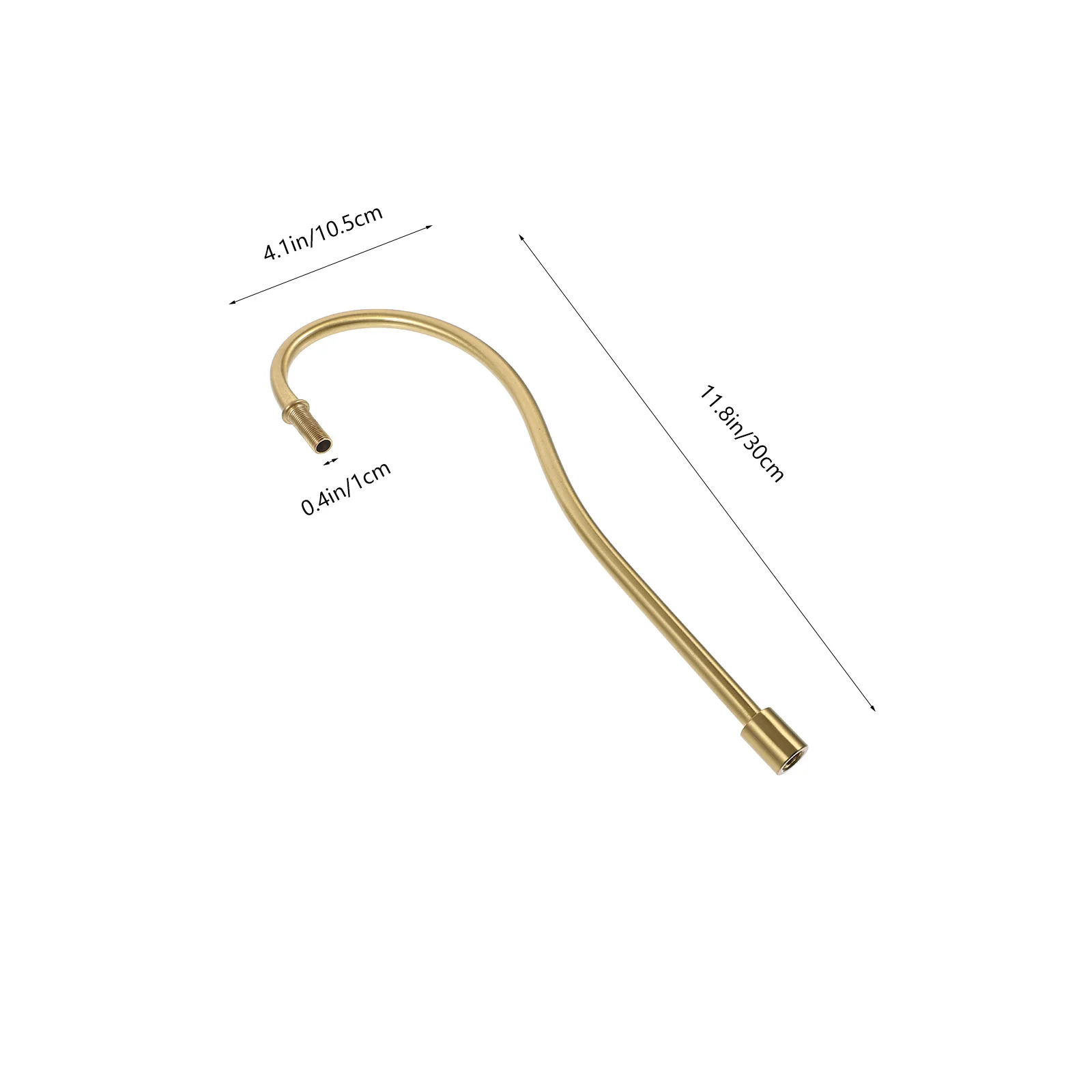 Table Curved Stem Replacement Threaded Iron Accessory For Diy Lighting Fixture Parts Table Lamp Repair Curved Lamp Stem