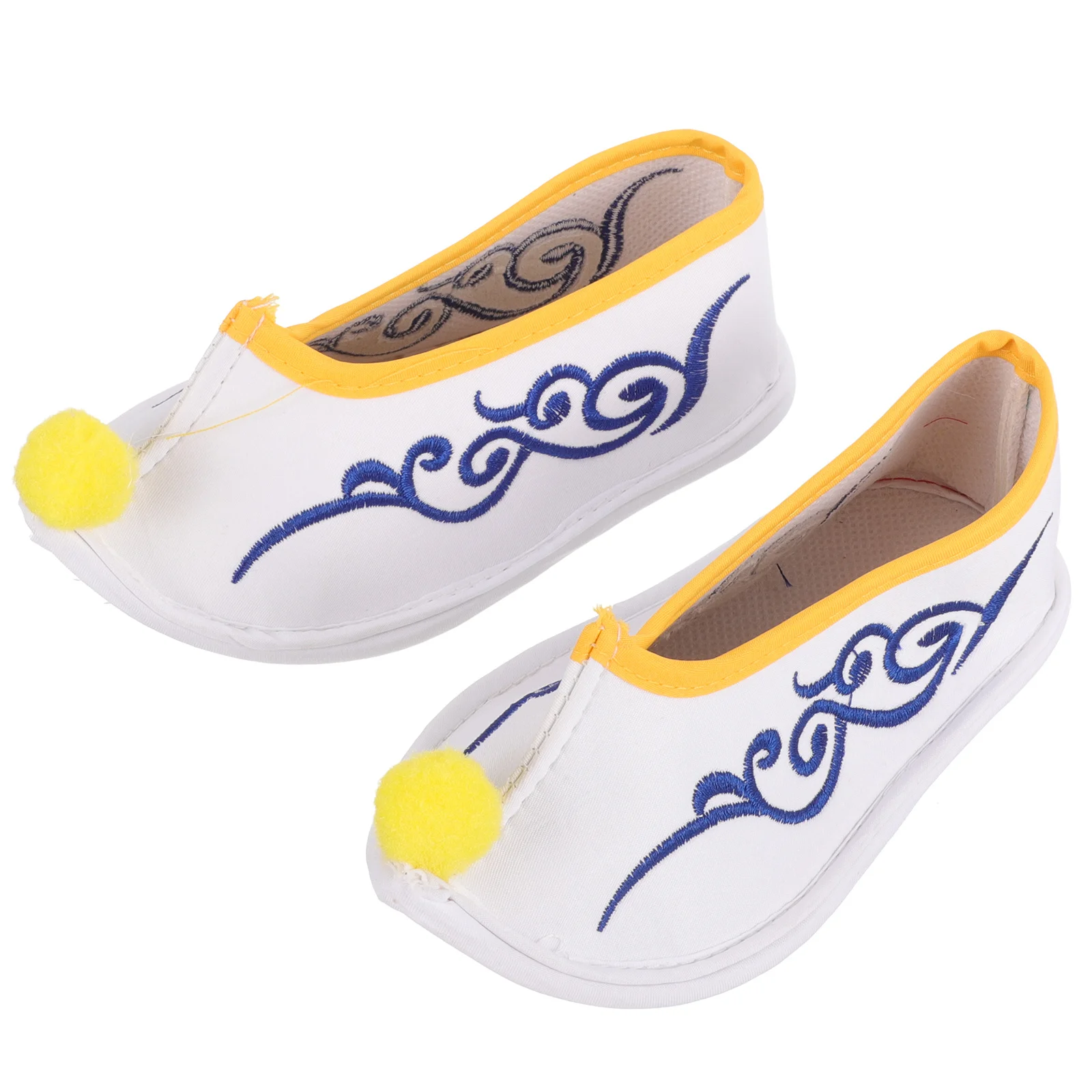 

1Pair Embroidered Buddhist Shoes Women Ethnic Auspicious Cloud Fashionable Footwear Buddhist Shoes