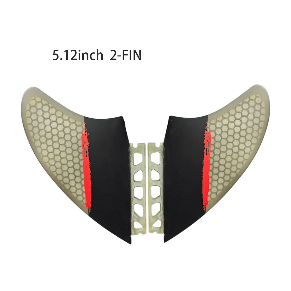 NEW Surfboard Fin Future KEEL Twin fin Keel Fins Honeycomb Fiberglass Tri-color for Longboard Surfboard & Top Surfing Perfor Fin