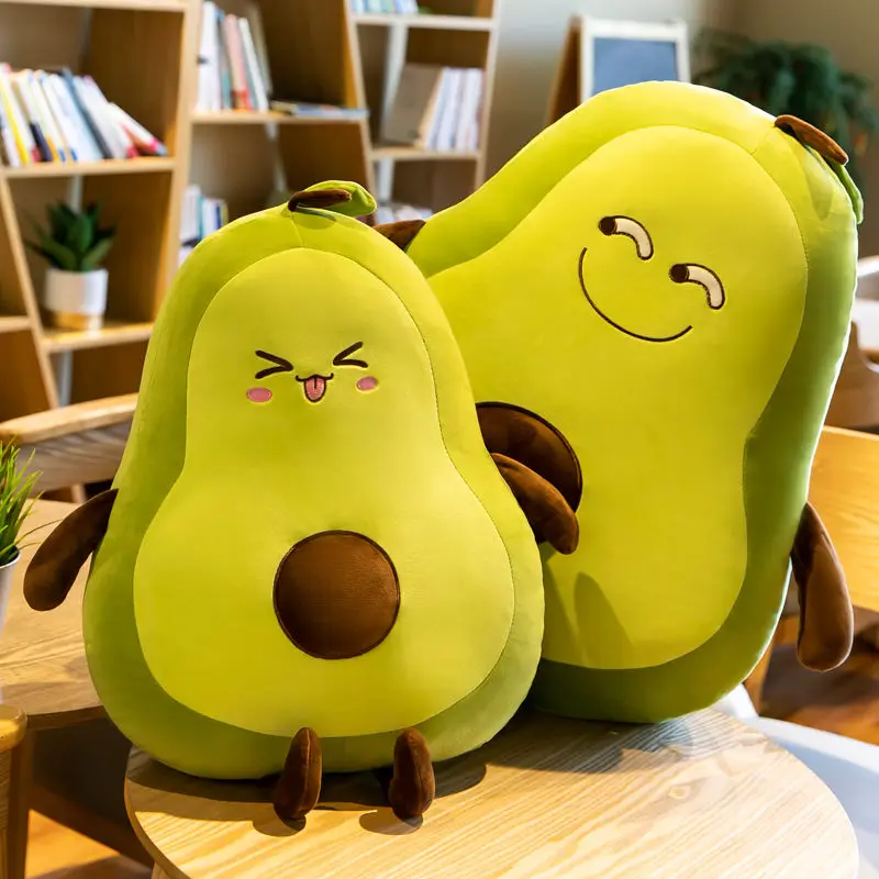 

35-45-60CM Cute Avocado Stuffed Plush Toy Filled Doll Fruit Cushion Pillow Soft Plush Doll Toy Child Baby Girl Birthday Gift