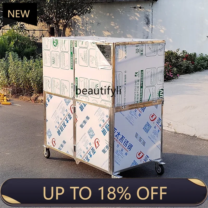 

Z189 A06 Rock sugar gourd stall shelf folding storage transparent windproof and dustproof multi-layer display rack