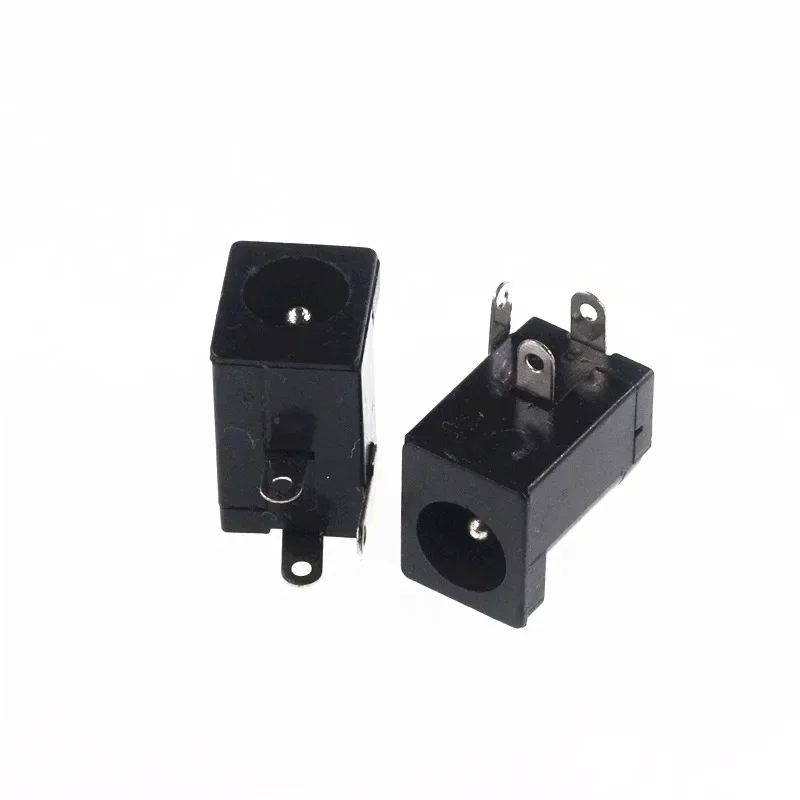 

1000pcs 5.5x2.1mm DC-005 Black DC Power Jack Socket DC Connectors Supply Barrel-Type Right Angle PCB Mount Terminal