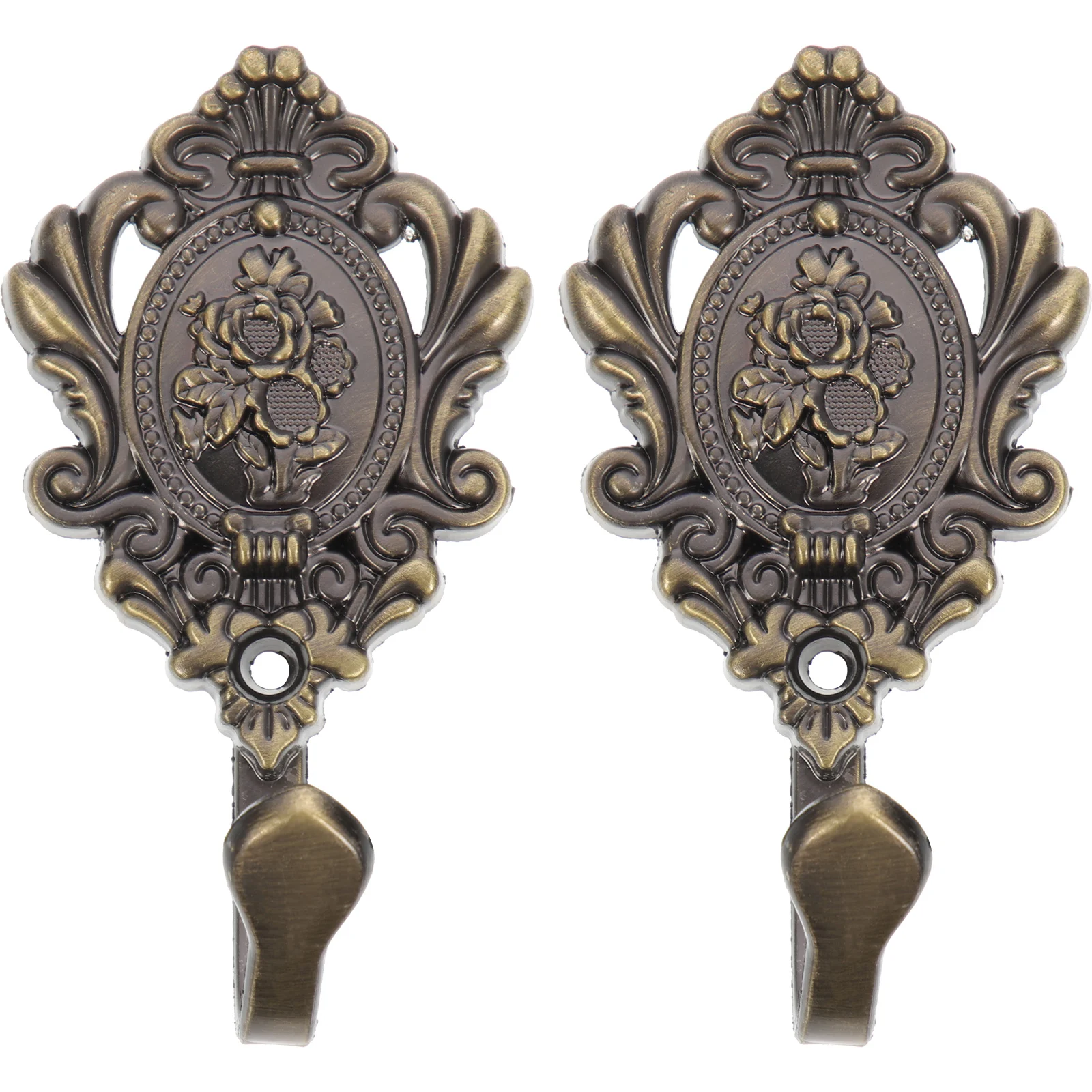 2 قطعة ستارة من سبائك الزنك عوائق تصميم الورد خمر الستائر تيباكس النمط الكلاسيكي لهجة المنزل الستار العائق #1