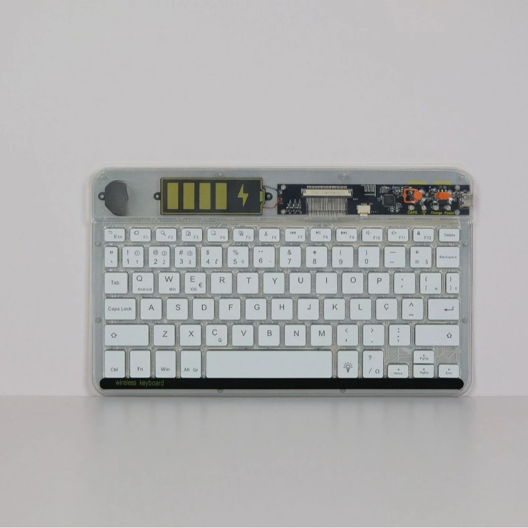 Transparent wireless backlit Bluetooth keyboard Lightweight and portable for Android tablet keyboard Multi-system