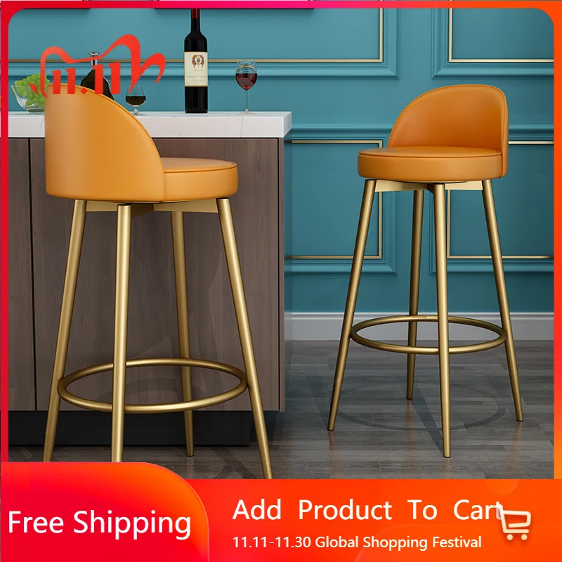 

Personalized Comfortable Bar Stools Nordic Reception Living Room Designer Luxury Bar Stools Industrial Unique Muebles Furniture