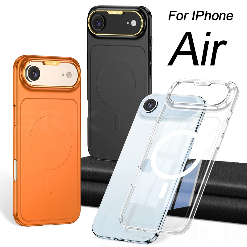 Original Case For IPhone Air Magnetic Wireless Charge Ultra-thin 0.7mm Thickness Matte Soft Cover For IPhone 17 Pro Max Case