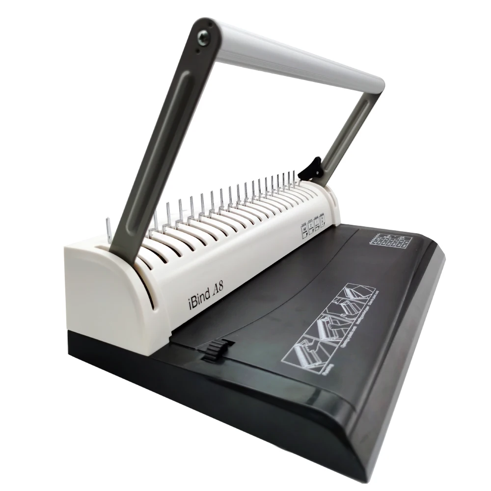 

Manual 145 Sheets A4 297mm Letter Size Book 21 Hole Plastic Comb Binding Machine