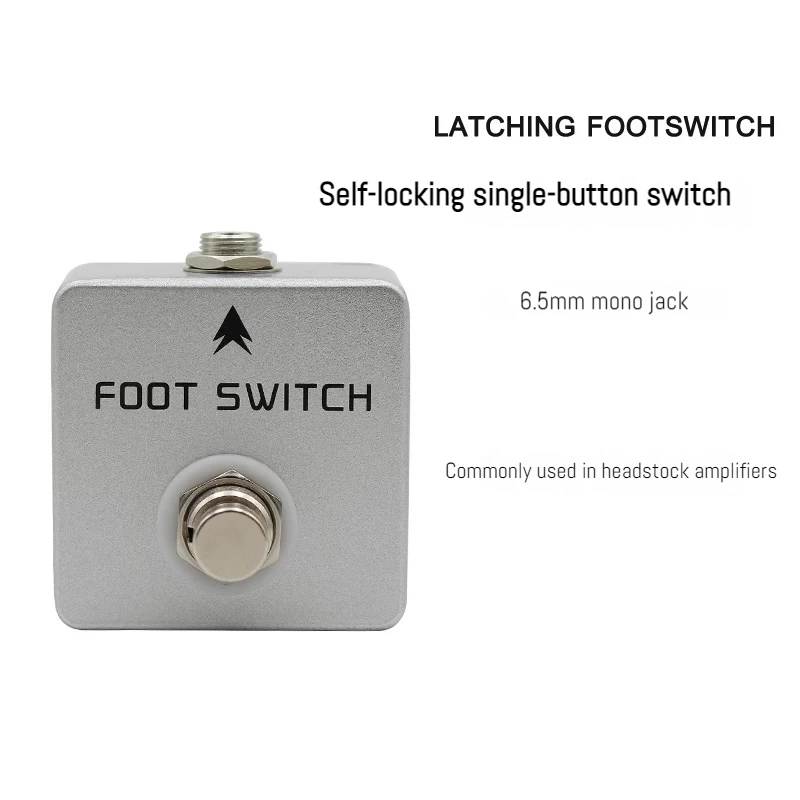 MOSKYAUDIO, pédale de commande à pied à mécanisme de verrouillage et à action momentanée, pédale de sélection de canaux pour effets de guitare, pour haut-parleur d’instrument.