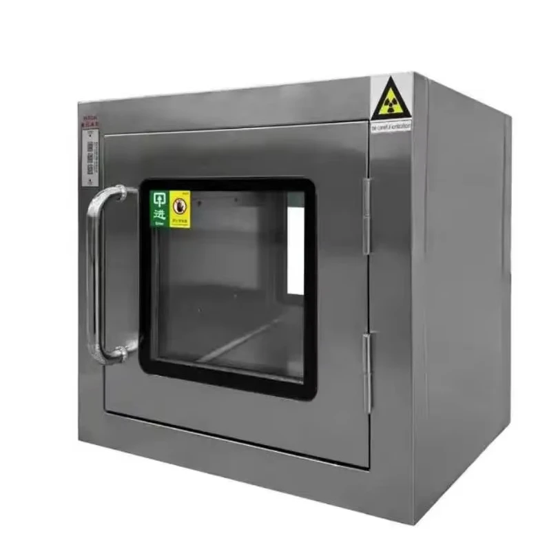 

New Laboratory Laminar Flow Air Purification Equipment Sterilization Lamp Disinfection Cabinet Stainless Steel Transfer Window
