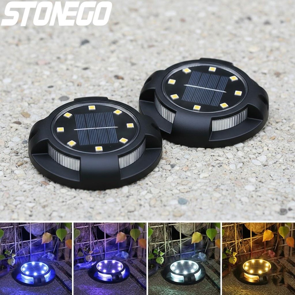  12LED Solar Powered Outdoor Garden Pathway Lights Waterproof Landscape Lighting Lawn Yard Decor 