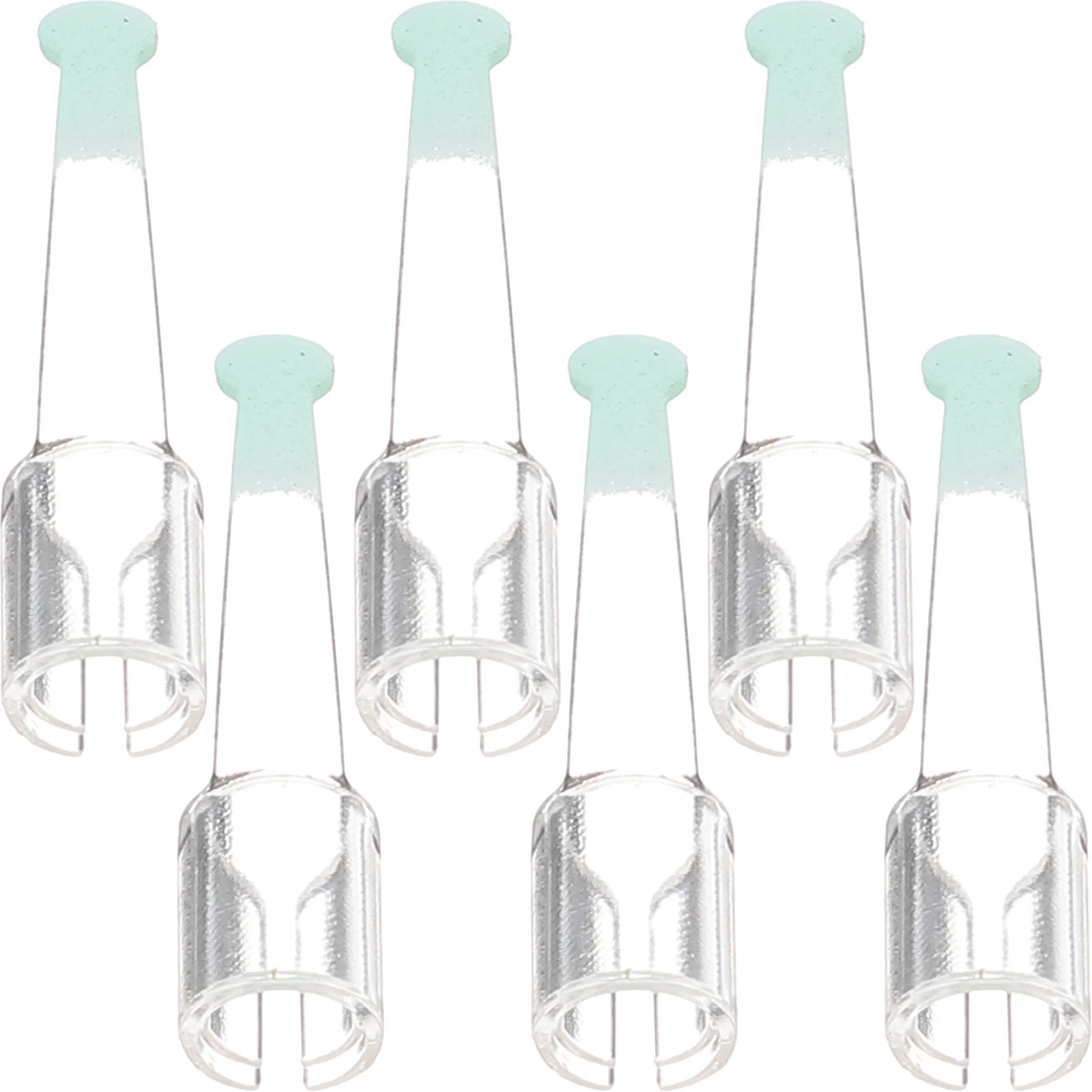 6 Pcs Visual Ear Spoon Head Wax Removal Replacement for Earwax Plugs Tips Scoops Earbuds Silicone