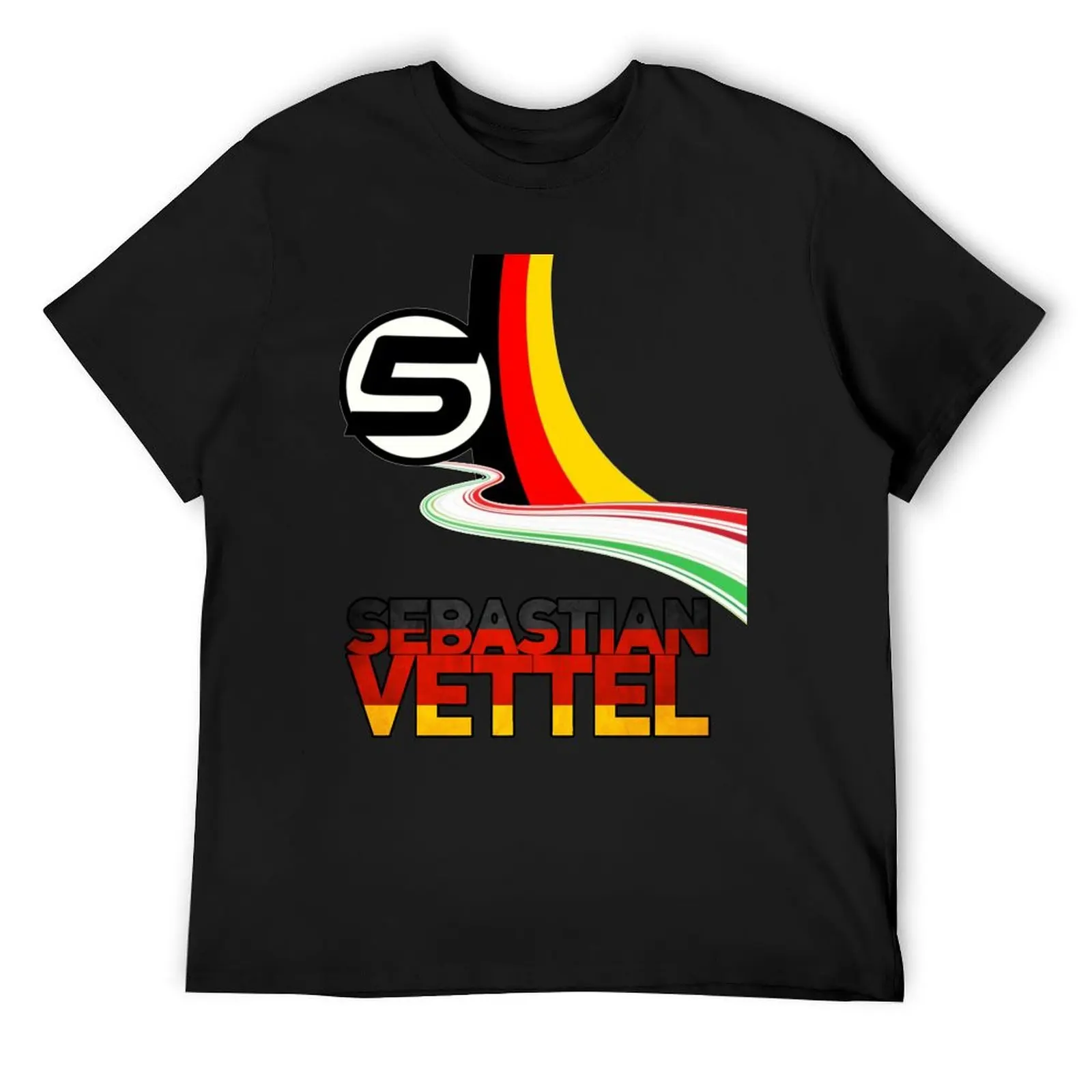 Sebastian Vettel - 5 - Germany T-Shirt custom shirt tees plus size clothes clothes for men