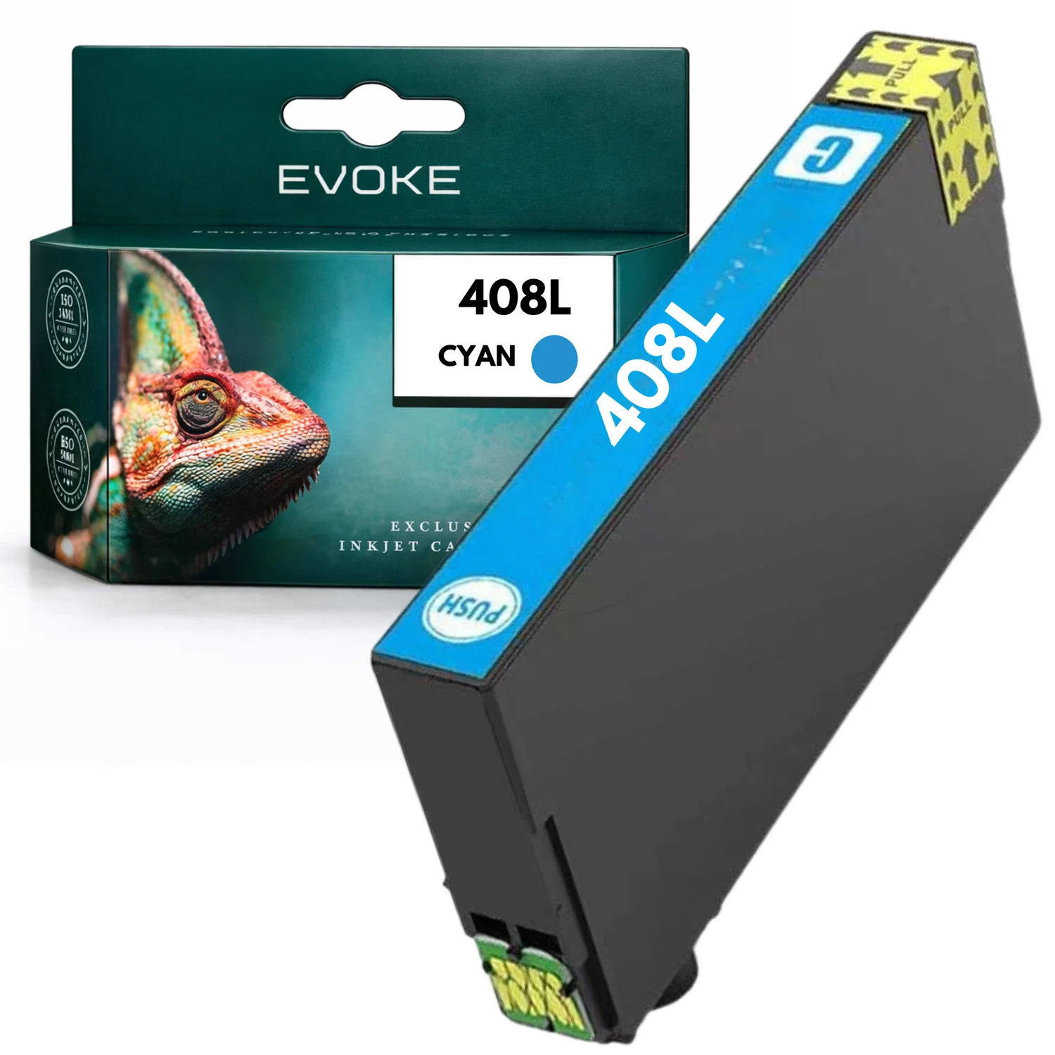 Evoke Compatibele Inkt voor Epson 408L T09K240 Cyaan Workforcepro Wf-C4810Dtw