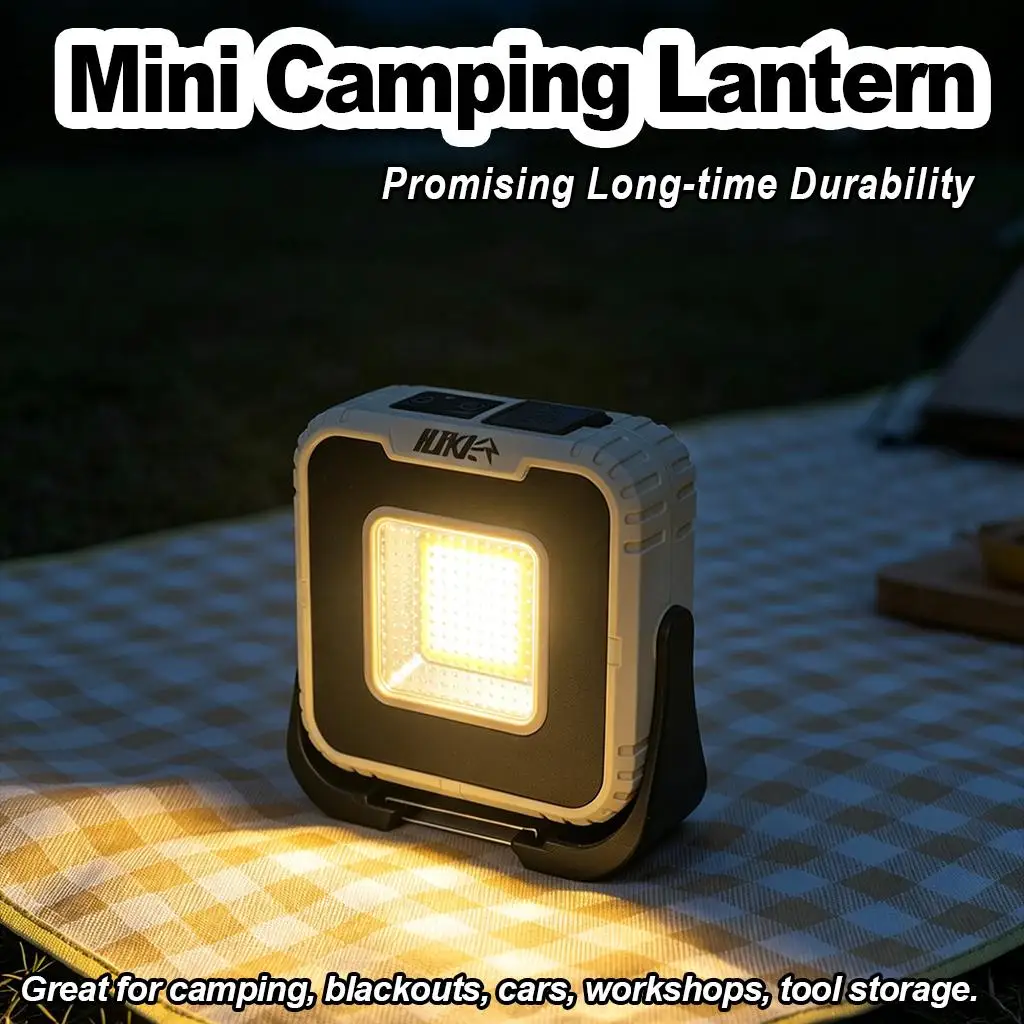 Rotatable LED Flashlight Super Bright USB Rechargeable Waterproof Portable Outdoor Camping Tent Spotlight COB Magnetic Room Gear