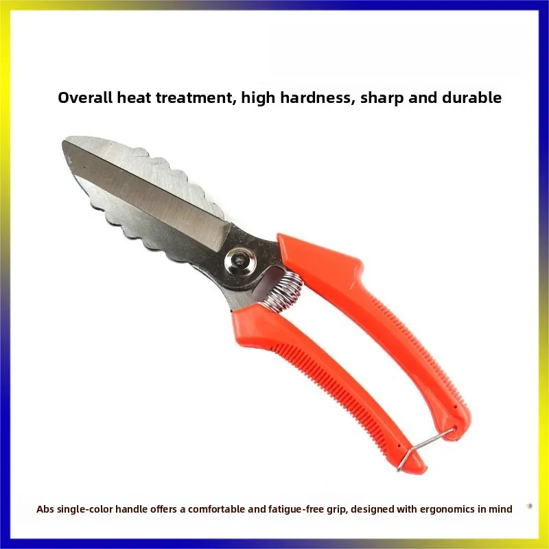 Garlic Cutting Shears,Professional Garden Pruning Shears with Serrated Blade,Handheld Pruner ForGarlic Harvest & Garden Trimming