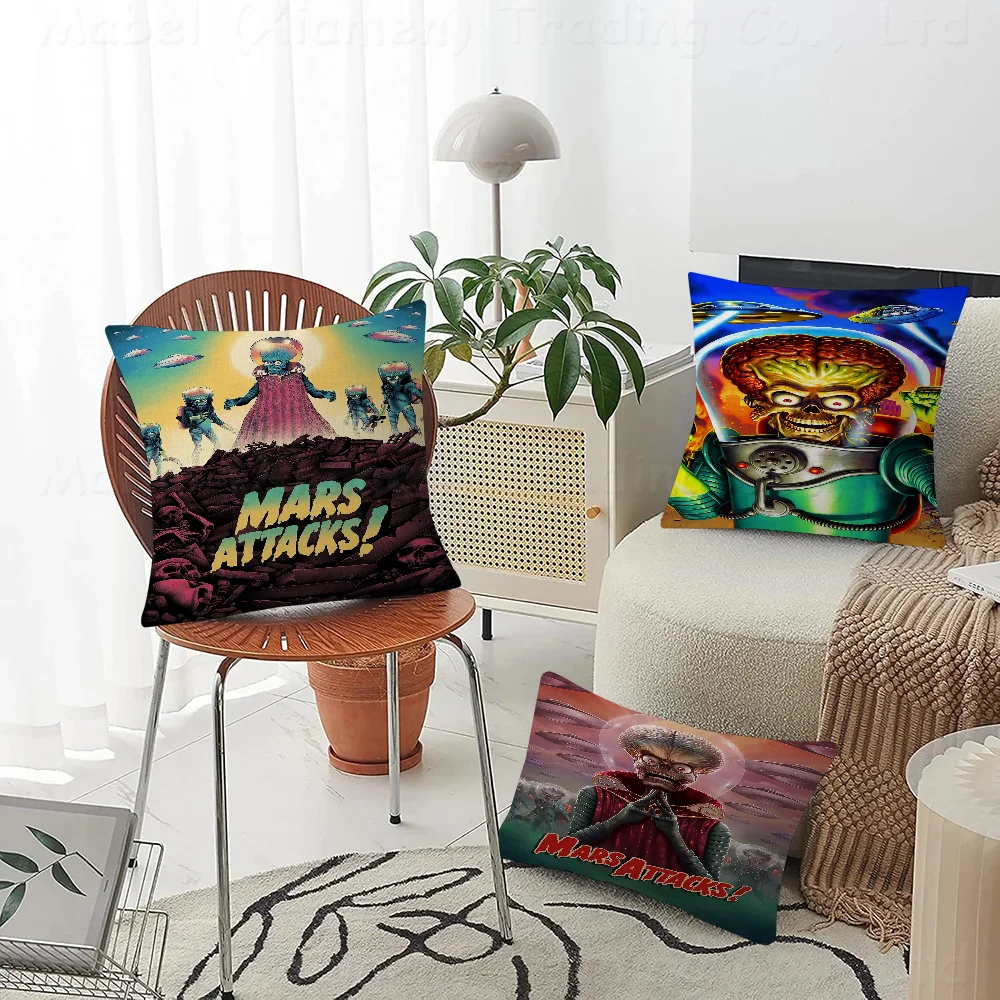 

Mars Attacks Pillow Gift Home Office Decoration Bedroom Sofa Car Cushion Cover Case 45x45