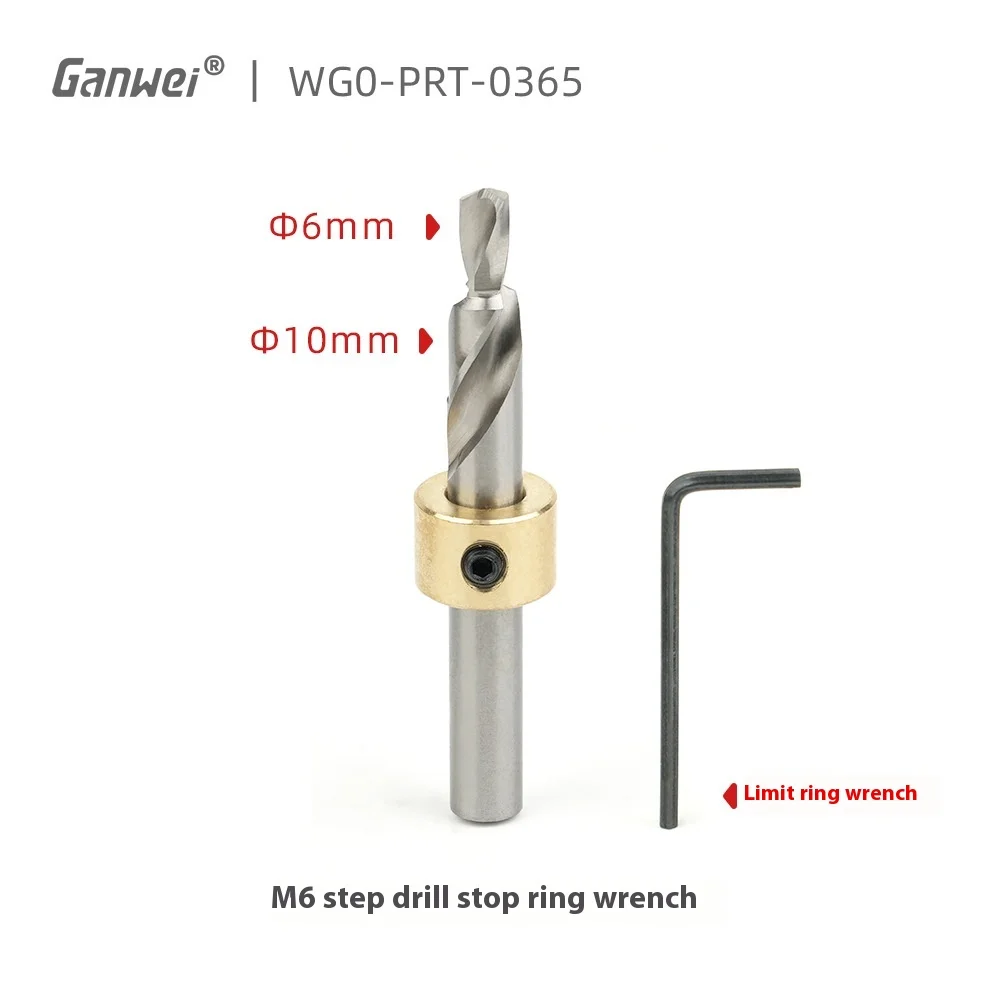 

Step Drill M6 High Quality Steel Drill Bit Set Aluminum Alloy Advanced Knurled Adapter Rings