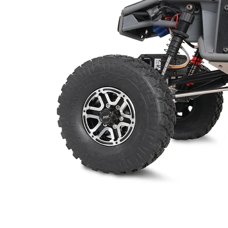 KYX Racing 범용 알루미늄 1.55 "휠 림 업그레이드 부품 액세서리 1/18 RC 크롤러 자동차 Axial Capra UTB18 Tamiya CC01