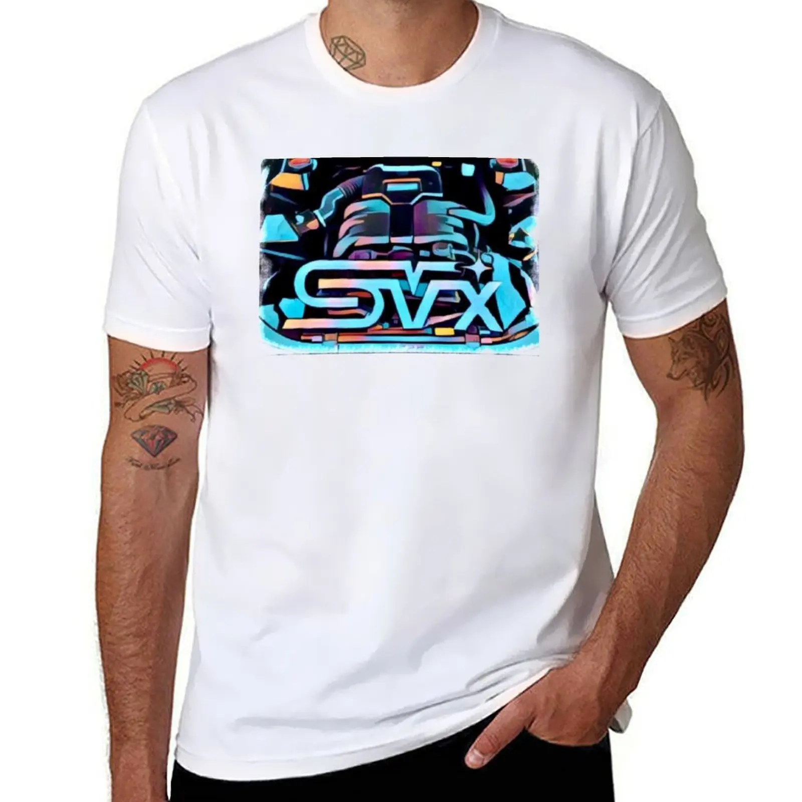 SVXNATION EG33 تي شيرت مضحك تي شيرت الظلام الفكاهة رجل التي شيرت تي شيرت