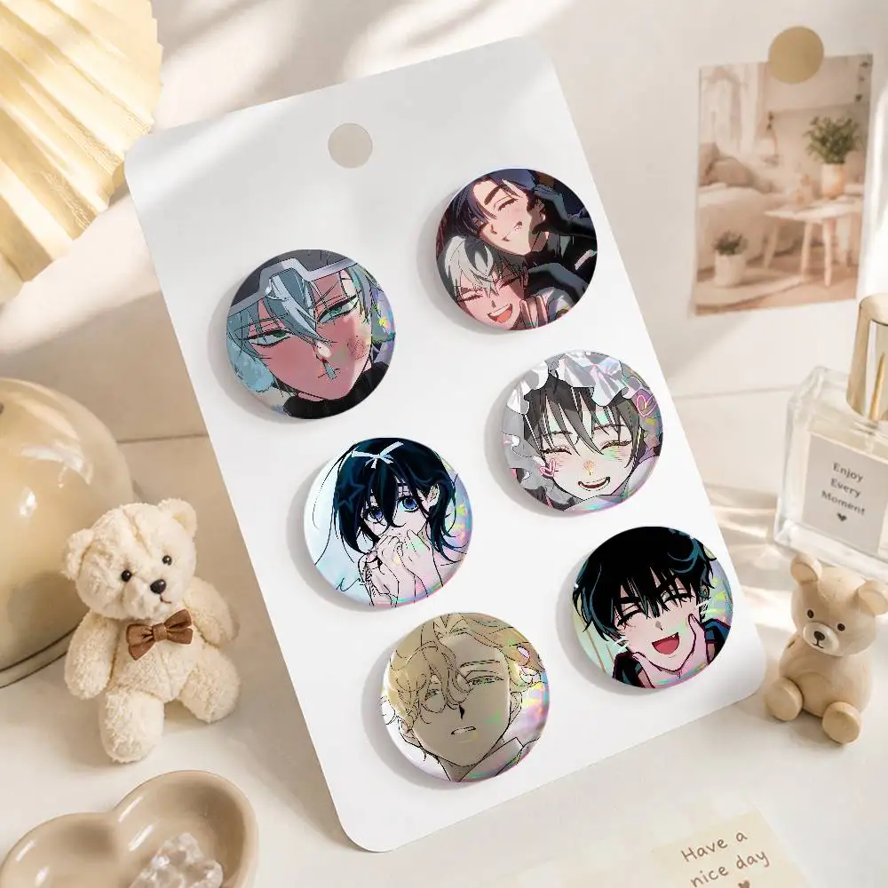 A-Alien S-Stage-E Anime Badge On Backpack Accessories Manga Icons Pins Round Cartoon Brooches For Clothes Bag Decor Gifts