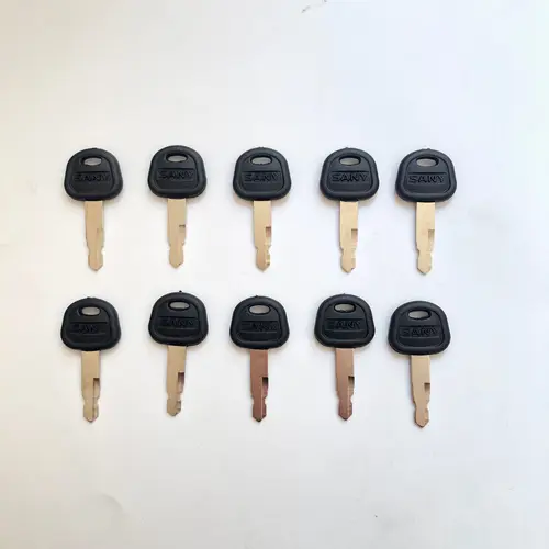 Llaves de encendido para excavadora Sany, llave de equipo pesado, 10 unidades