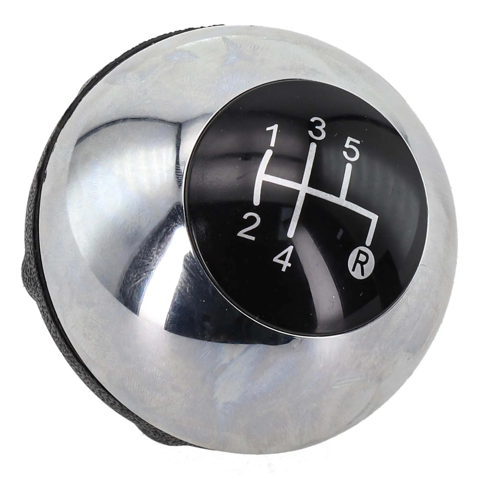 Car Interior Upgrade As Shown In The Figure Manual Gear Knob Better Grip Chrome Black Finish Long-lasting Performance