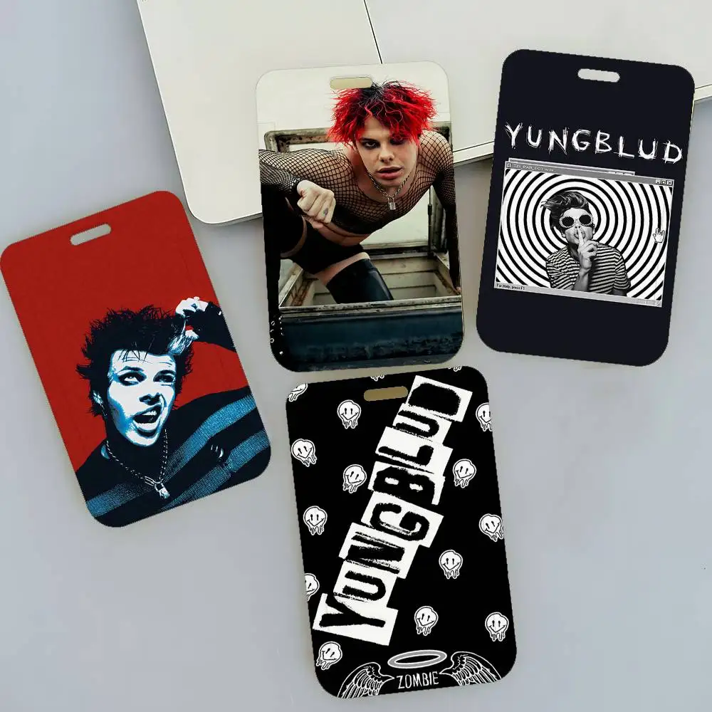 

Новые бейджи-держатели Y-Yungblud Hot Singer, шнурки для ключей, женские держатели для карт, шейные ремешки, студенческие удостоверения, для подарка