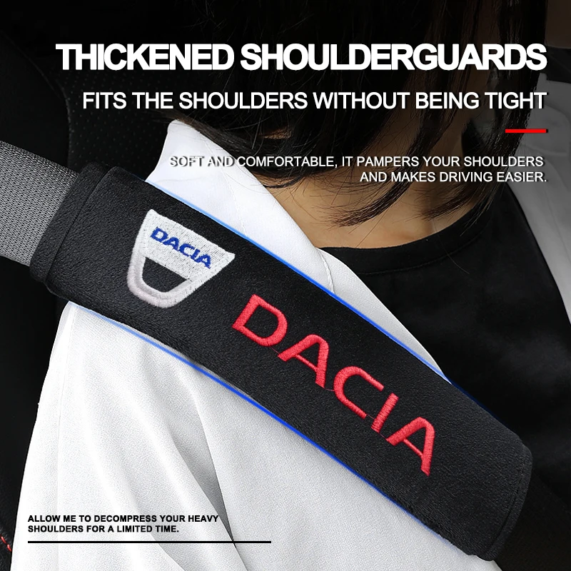 

new Automotive interior cotton shoulder pad protection For Dacia Sandero Lodgy Mcv Duster 2 Logan 1 3 2021 2022 Car Accessories