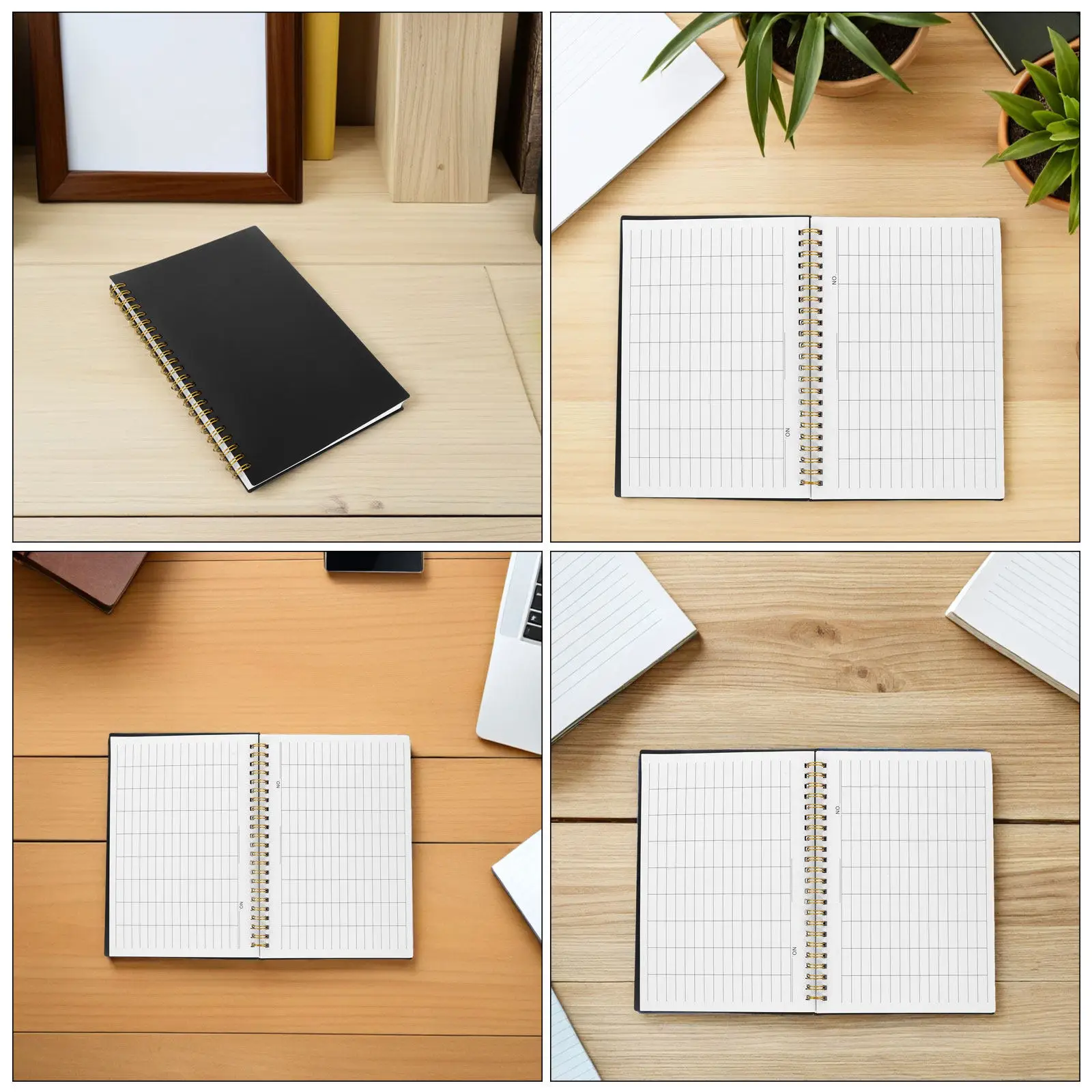 2Pcs PP Cover Horizontal Lined Ledger Book for Inventory Tracking Budget Management Business Accounting Expense Log Finance view 5