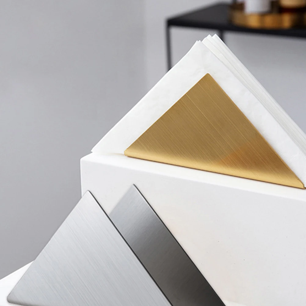 

Stainless Steel Napkin Holder Triangle Tissue Rack Paper Towel St Desktop Eco Friendly Durable Kitchen Bedroom Living Room