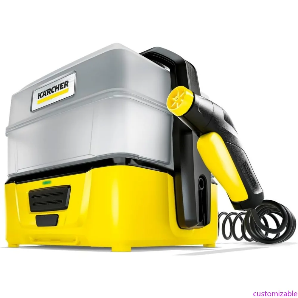 

3 Plus Outdoor Mobile Cleaner with 1.8 Gallon Tank, Spray Gun, Hose, Battery Powered, Ideal for Portable Cleaning