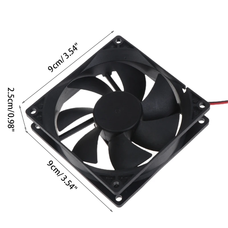 90x90x25mm Computer PC for Case Fan 3016rpm High for DC Brushless Cooling Fan 9025 XH2.54 2Pin 5V 12V 24