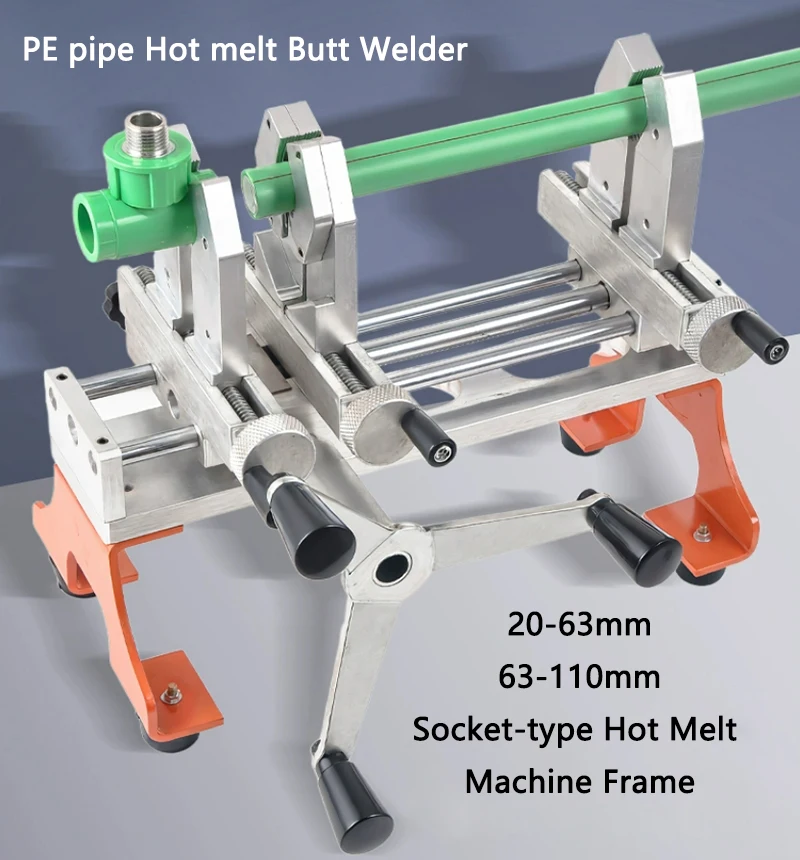 

Portable Lightweight Socket-type Hot Melt Machine Frame PE/PPR pipe Hot melt Butt Welder 20-63mm Butt Welding Machine