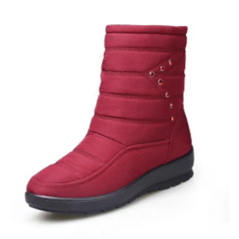 Women Boots Warm Shoes Winter Boots Plush Ankle Botas Ladies Waterproof Snow Boots Shoes Wedges Botas Women Booties Plus Size