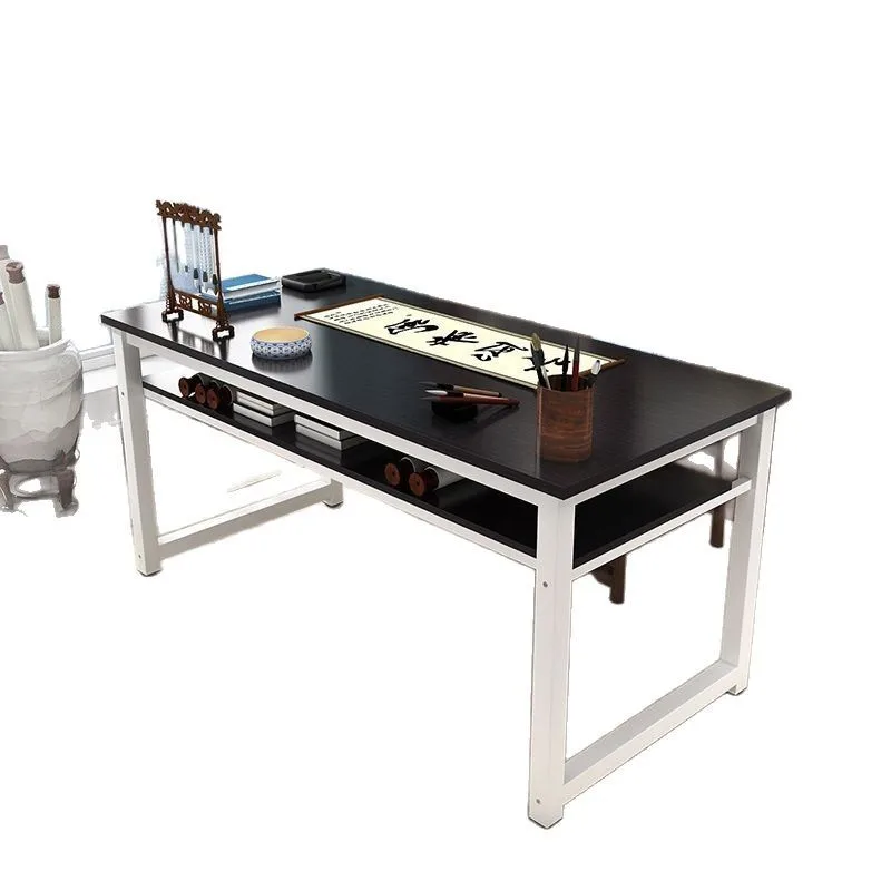 طاولة الخط فرشاة مكتب الكتابة طبقة مزدوجة بسيطة طاولة الرسم على تدريب مكتب الكمبيوتر #5