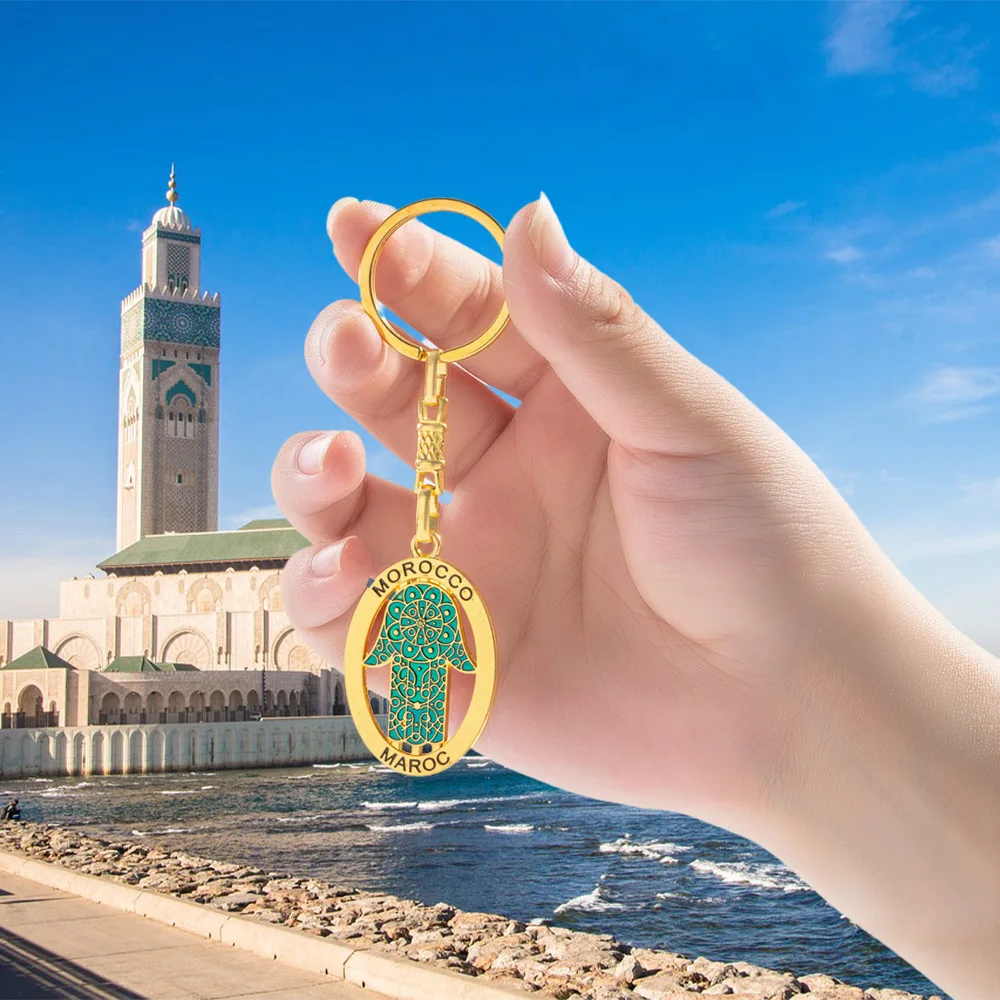 سلسلة مفاتيح من سبائك عين الشيطان من سلسلة المفاتيح المغربية