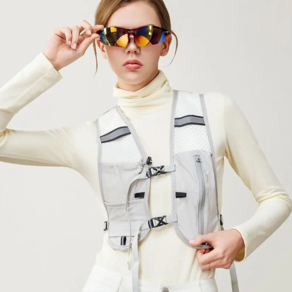 

Waterproof Hydration Vest Bag Reflective Design Breathable Sports Running Vest Lightweight Multipocket Water Pack Backpack