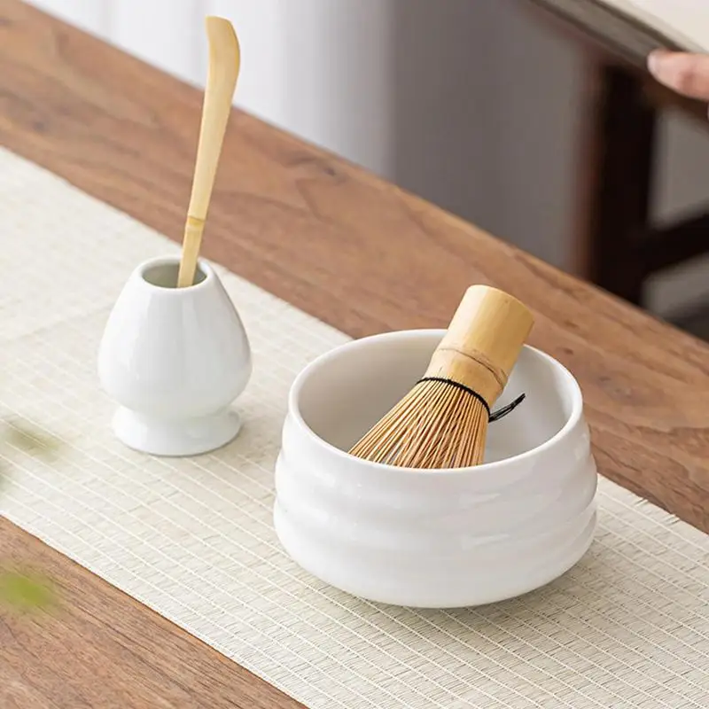 Kit Matcha, juego de cuencos de té Matcha, 4 Uds., accesorios Matcha tradicionales para principiantes, Kit de fabricación Matcha delicioso