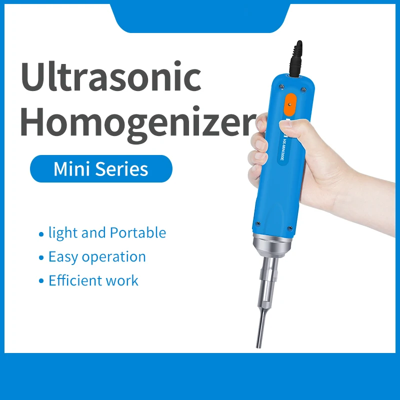 IKEME Lab Mini Handheld Portable Homogenizer Disperser Emulsifier Mixer Ultrasonic Homogenizer Sonicator Cell Disruptor Mixer