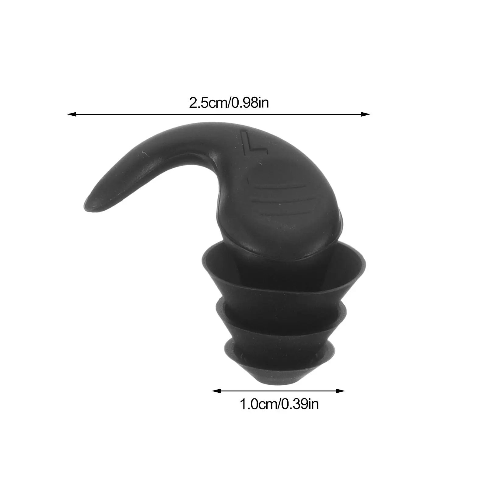 1Pair Silicone Noise Reducing Earplugs Effective Noise Reduction Comfortable Wear Versatile for Sleeping Concerts Music