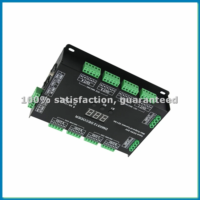 

32-канальный контроллер-диммер 96A RGBW для 512 светодиодов, декодер DC5-24V RGBW RGB LED, 8/16 бит - ABHG