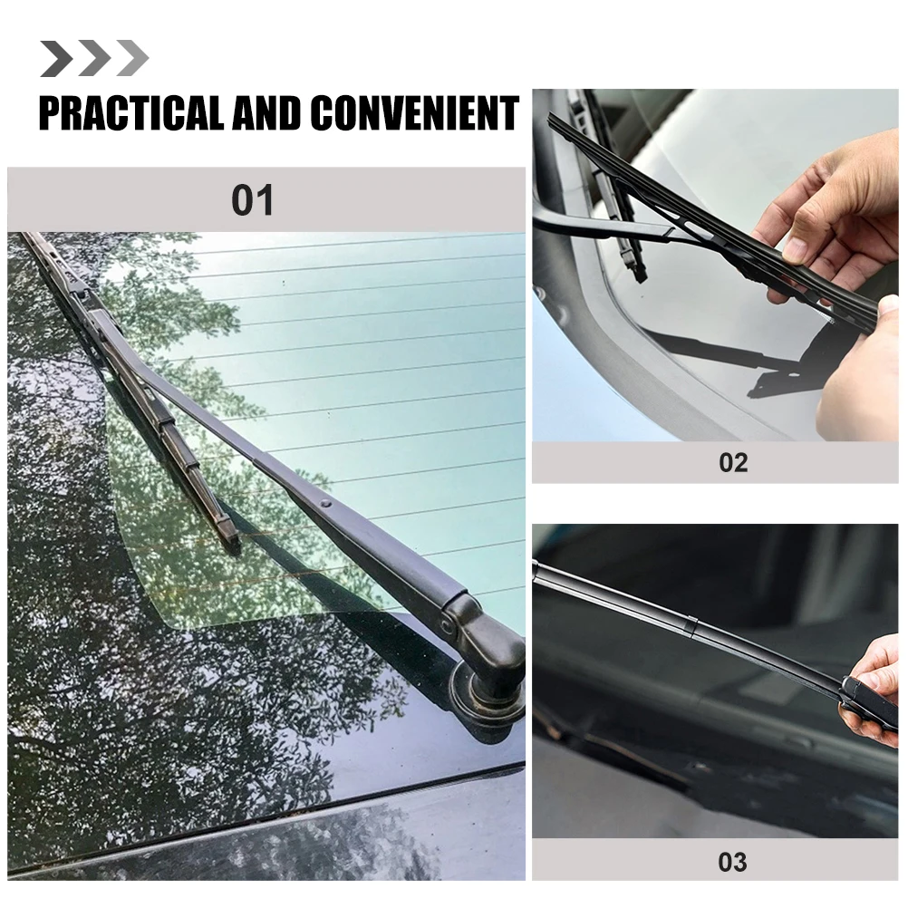 

8pcs Rain Strip For Windshield Blades Refills Frameless Inserts Car Frameless Wiper Refill Wiper Blade Refill Kit