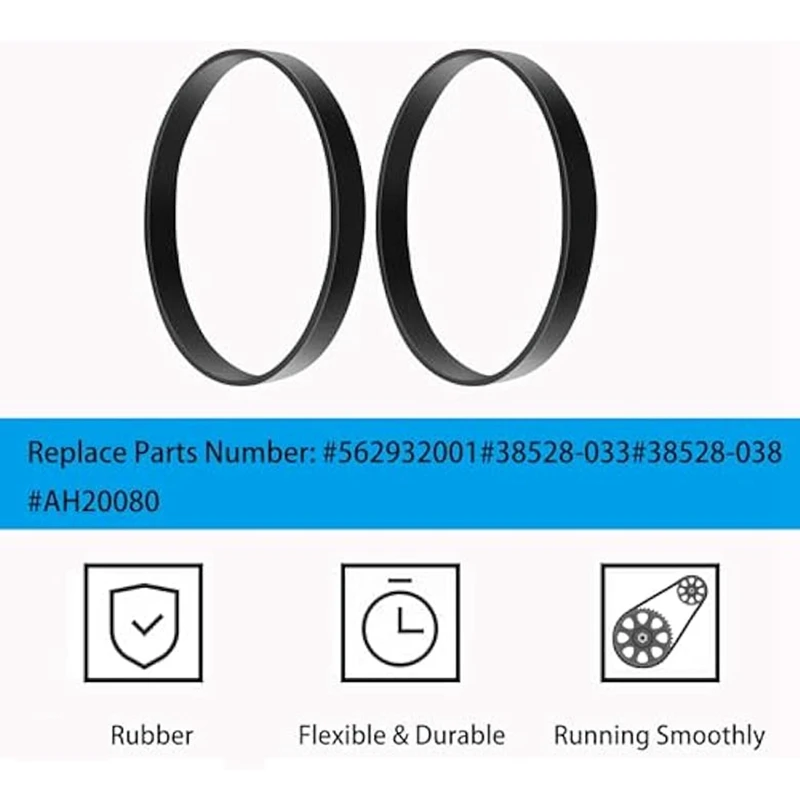 6 pezzi cinghie sottovuoto 562932001 per Hoover UH70100,UH70105,UH70106,UH70107,UH70110,UH70115,UH72011, parte 38528-033