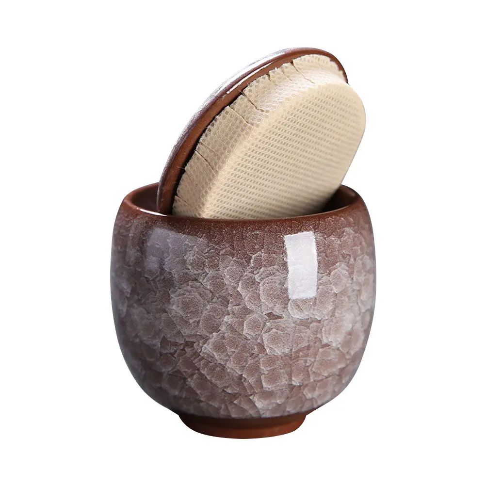 

Ice Crack Pattern Ceramic Storage Jar Nail Dip Powder Box Multi-Function Container Tea Candy Jewelry Dip Powder Tray