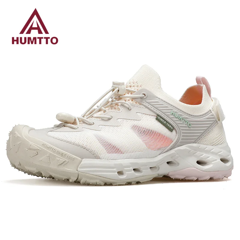 

HUMTTO Summer Sandals Women Breathable Quick-drying Flats Sneaker Women's 2025 Luxury Designer Black Outdoor Casual Ladies Shoes