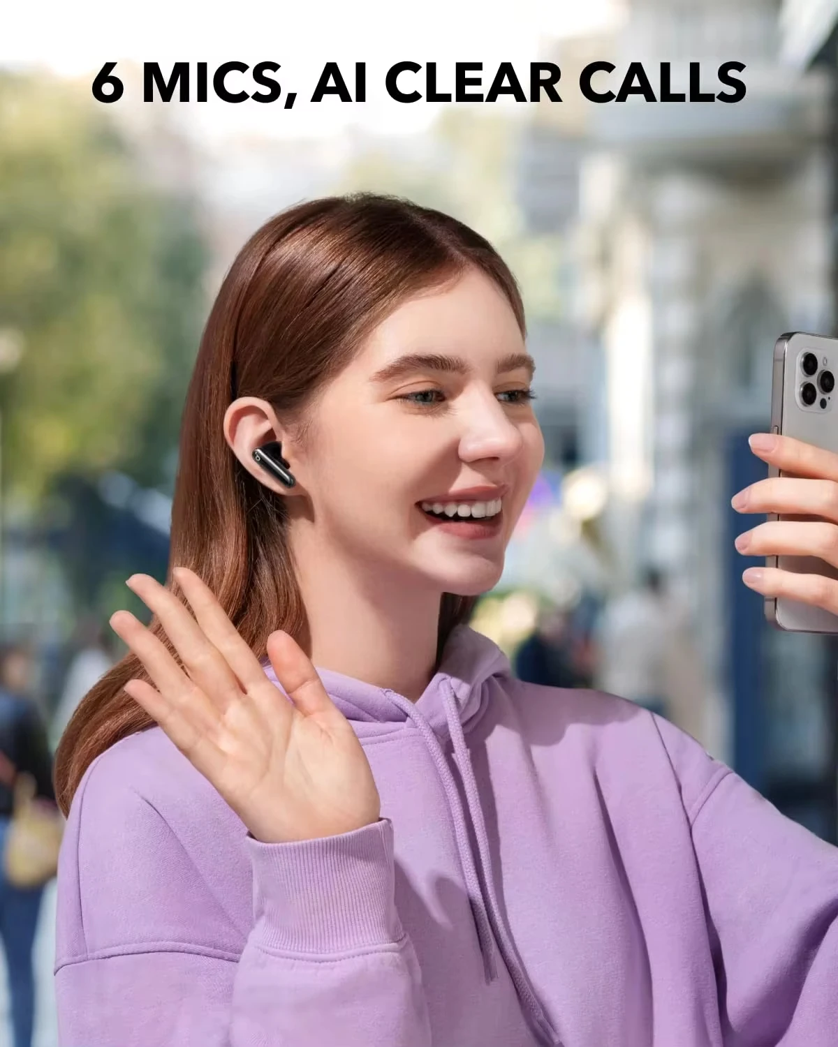 سماعات أذن لاسلكية أصلية 100% Soundcore P40i A3955 من Anker مزودة بخاصية إلغاء الضوضاء IPX5 شحن لاسلكي بلوتوث 5.3 60 ساعة وقت تشغيل