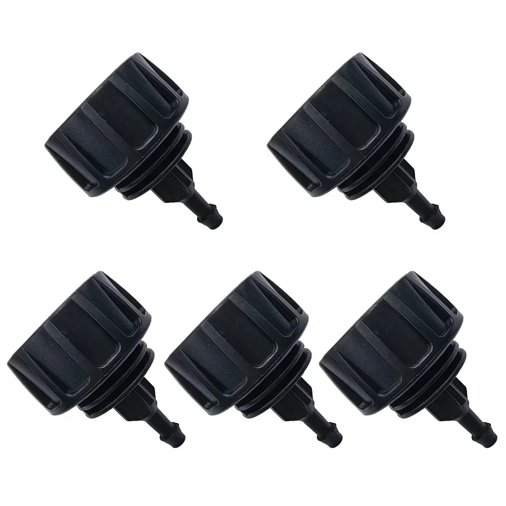 5 Pcs Garden Hose Adapter Pipe Connectors For 4/7 Pipe Single Outlet Threaded Connector Drip Irrigation Tubing