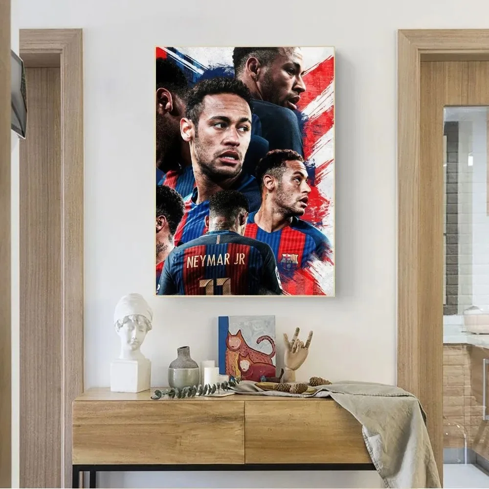 N-Neymar Football Star Poster No Framed Poster Club Bar  Poster Wall Art Canvas Painting Bedroom Study