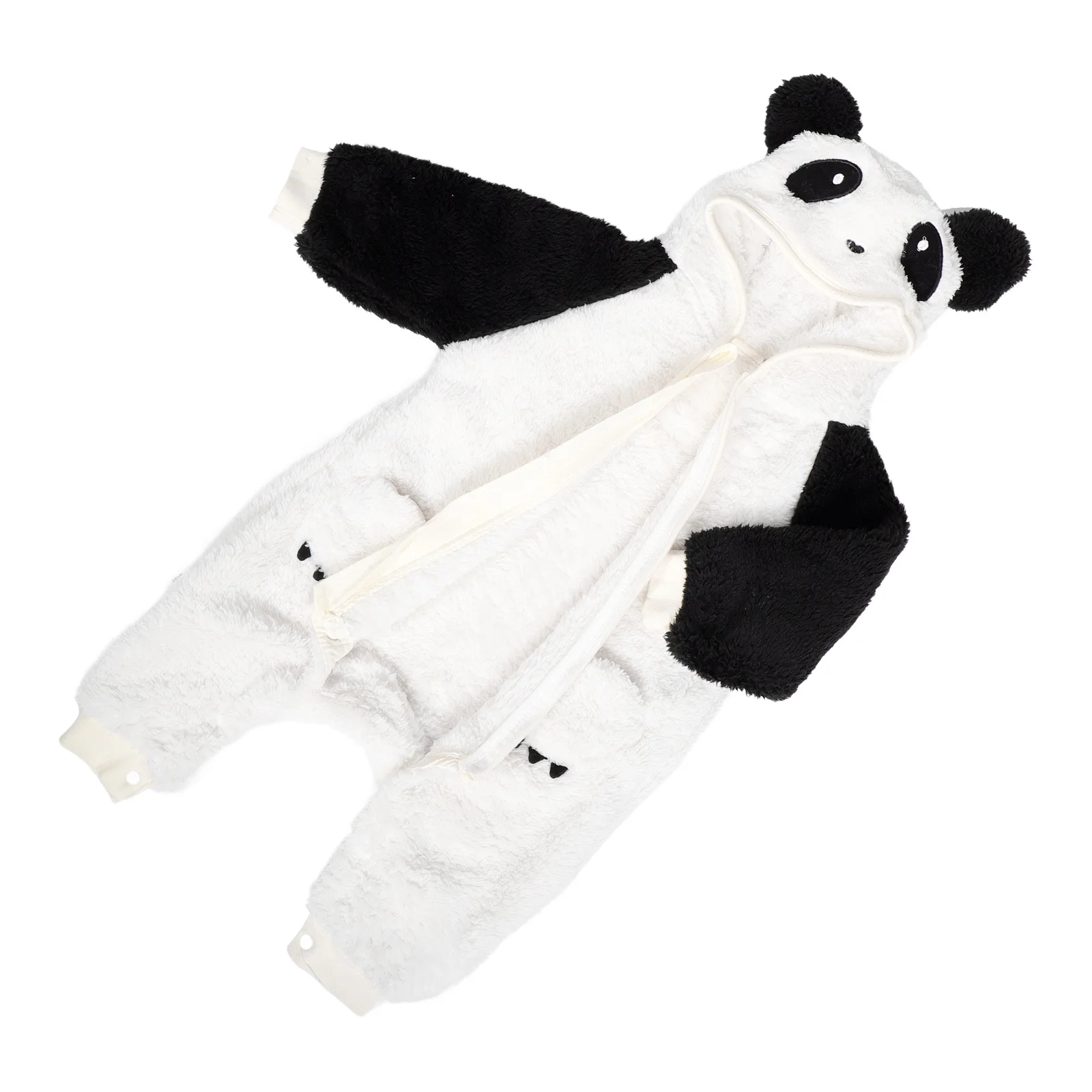 

Warm Newborn Baby Bodysuit Panda Long Sleeve Winter Outfit For Infants Cozy Thick Hoodie Romper 80Cm Halloween Costume Toddler